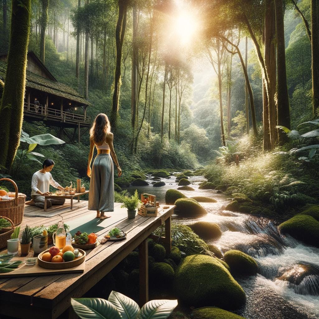Eco-Wellness Experiences mindful hikes, organic spa treatments, and sustainable yoga retreats