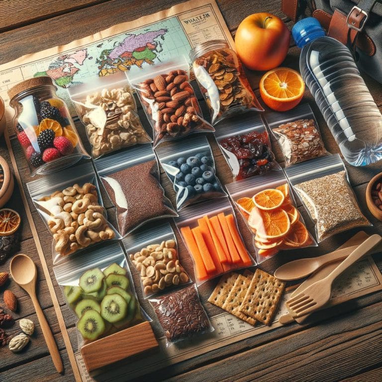 Healthy Snacks for Travel 5 Healthy Snacks for Travel like nuts, fruits, and protein bars for energy on-the-go