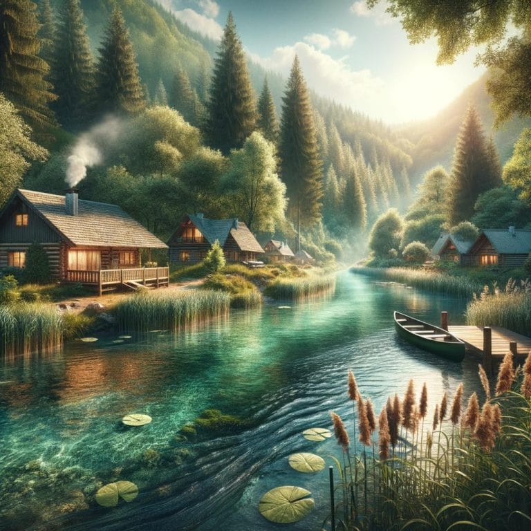 Riverside Nature Retreats 11 Serene riverside cabins, perfect for nature retreats