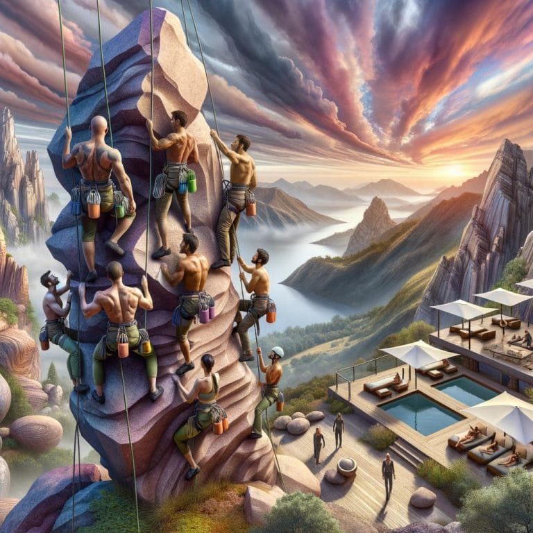 Experience serenity and adventure at Rock Climbing Wellness Retreats incorporating holistic healing practices
