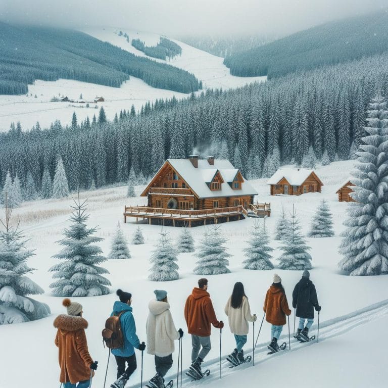 Snowshoeing Wellness Retreats 11 Experience serene mountains on snowshoeing wellness retreats, embracing nature's beauty